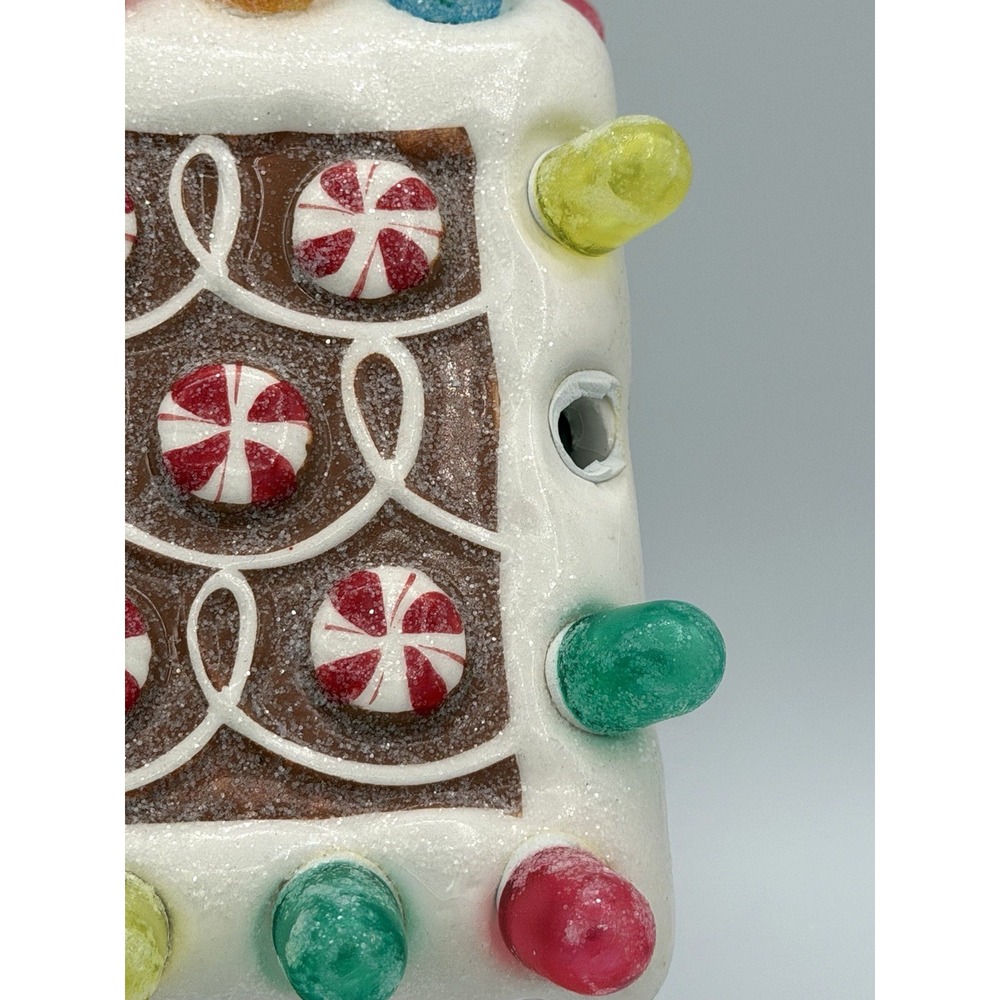 Hallmark Lights Music Gingerbread Gumdrop House 2008 Works *FLAW* - Picture 6 of 9